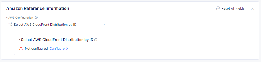 Figure: Associate a protected application with your AWS distribution