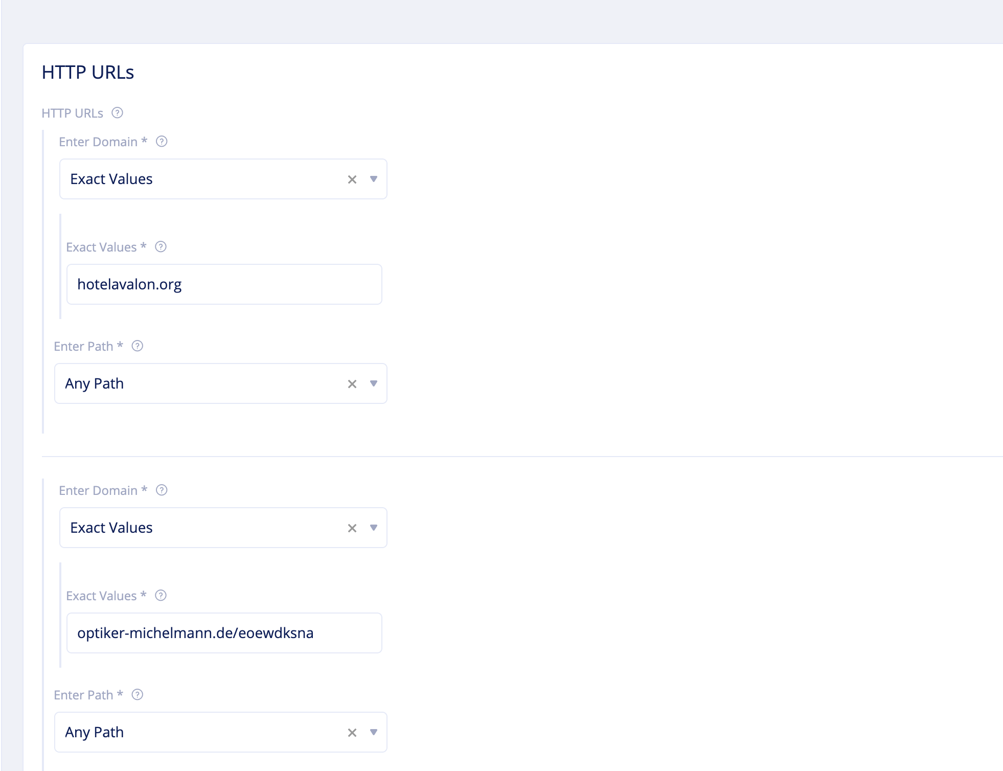 Figure: Forward Proxy Policy HTTP Deny Configuration