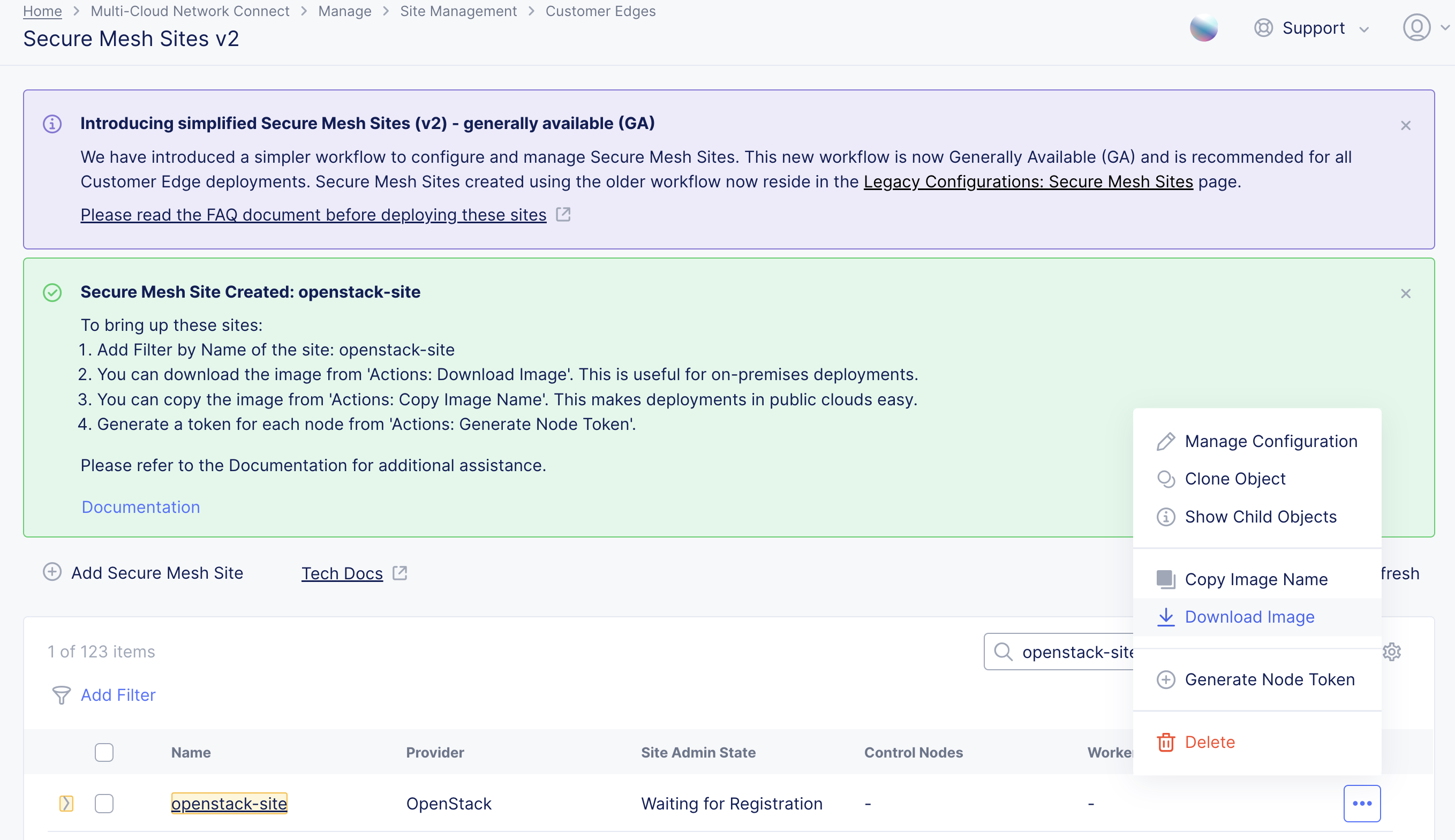 Figure: Download Node Image