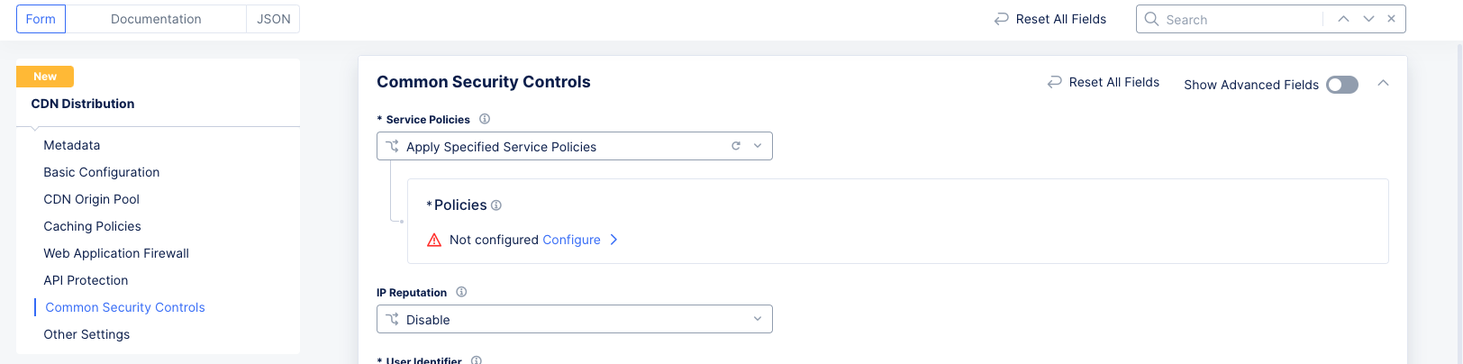 Figure: Apply Specific Service Policy